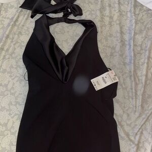 Zara halter cowl neck mini dress
